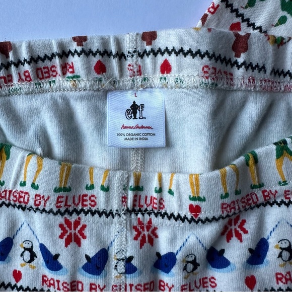 Hanna Andersson Adult Long John Pajama Pants in Elf Print - Picture 2 of 5
